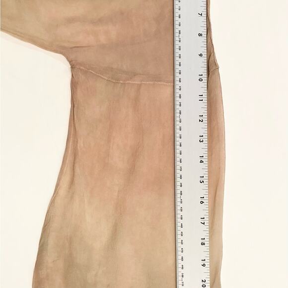 Nwot THE PEOPLE OF THE LABYRINTHS Dress M Silk Sheer Watercolor Embroidery ALine - Picture 14 of 16